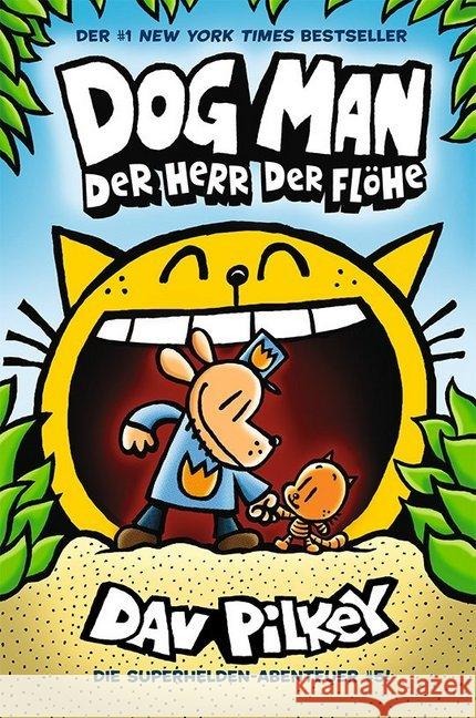 Dog Man - Der Herr der Flöhe : Die Superhelden-Abenteuer Pilkey, Dav 9783947188895 Adrian Verlag - książka