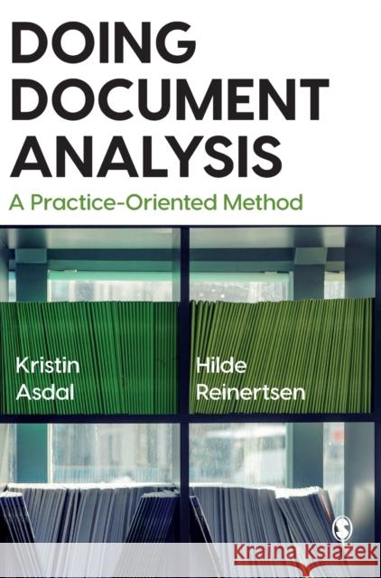 Doing Document Analysis Asdal, Kristin 9781529759808 Sage Publications Ltd - książka