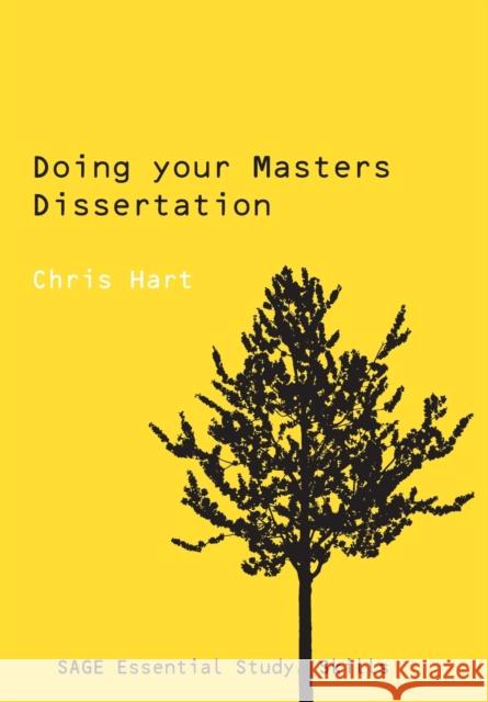 Doing Your Masters Dissertation Chris Hart 9780761942177  - książka
