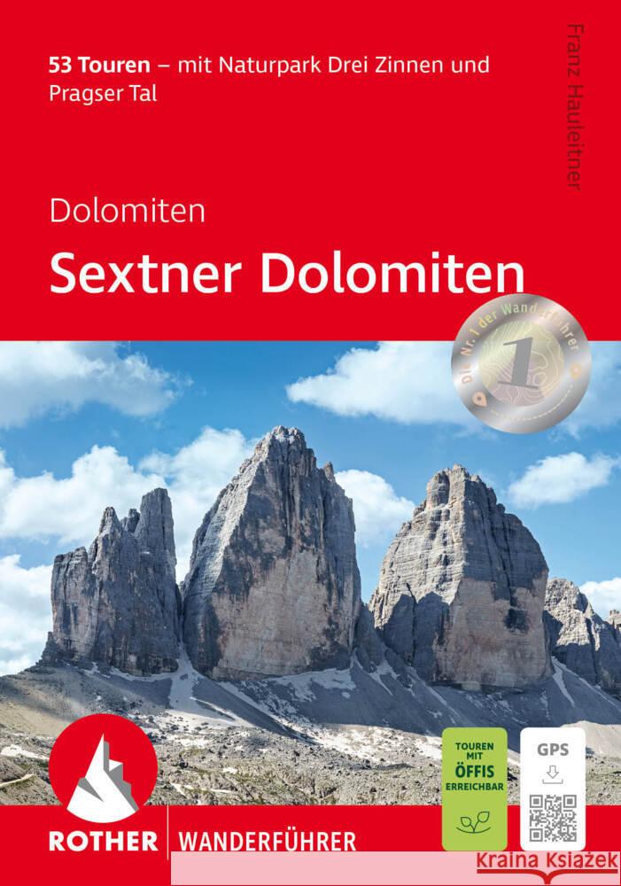 Dolomiten - Sextner Dolomiten, Rother Wanderführer Hauleitner, Franz 9783763314300 Bergverlag Rother - książka