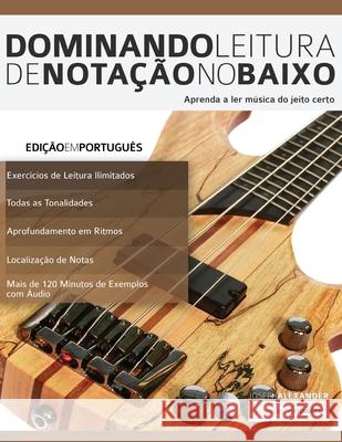 Dominando Leitura de Notação no Baixo Alexander, Joseph 9781911267119 WWW.Fundamental-Changes.com - książka
