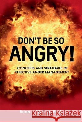 Don't Be So Angry!: Concepts and Strategies of Effective Anger Management Ph. D. Brian J. Walker 9781500190200 Createspace - książka