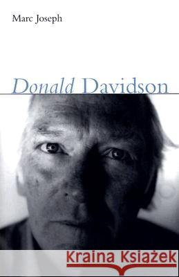 Donald Davidson Marc A. Joseph 9780773527812 McGill-Queen's University Press - książka