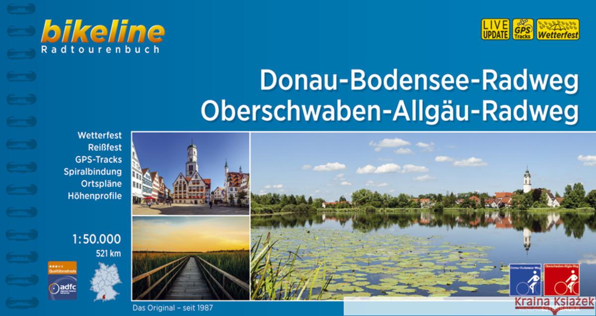 Donau-Bodensee-Weg Oberschwaben-Allgäu Weg  9783850008747 Esterbauer - książka