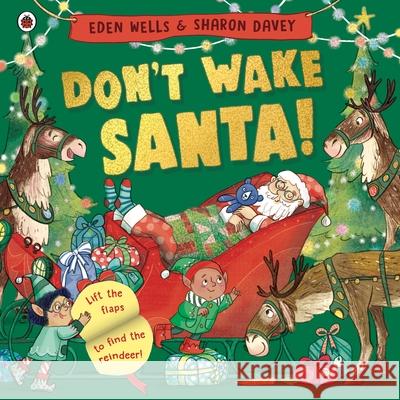 Don't Wake Santa: A lift-the-flap Christmas book Eden Wells 9780241630501 Penguin Random House Children's UK - książka