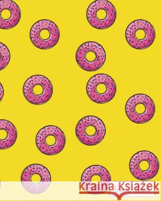 Donut-Book: yellow background pink donut print Grateful For Donuts 9781097372522 Independently Published - książka