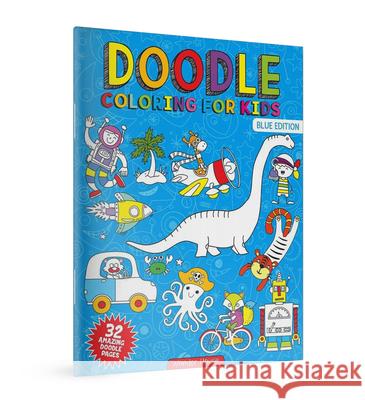 Doodle Coloring For Kids: Blue Edition Wonder House Books 9789389432688 Prakash Books - książka