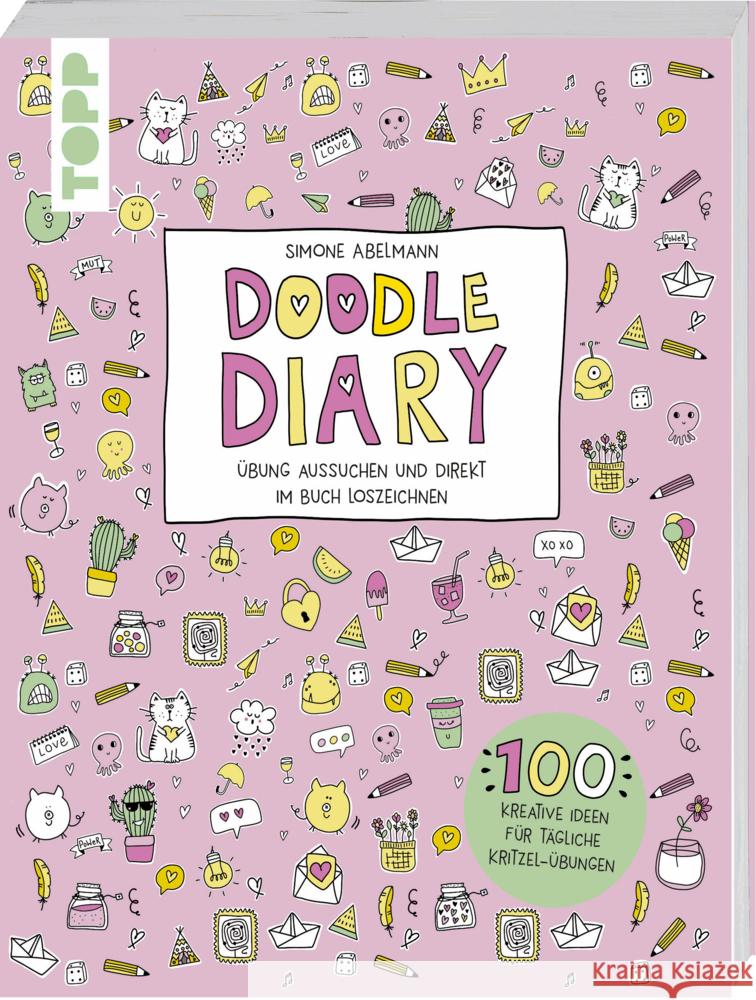 Doodle Diary Abelmann, Simone 9783735882165 Frech - książka