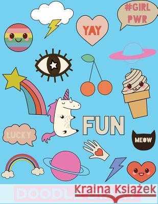 Doodle Diary: Cute Blue Random Doodles Drawings Frasier Cheng-Binns 9781790281862 Independently Published - książka