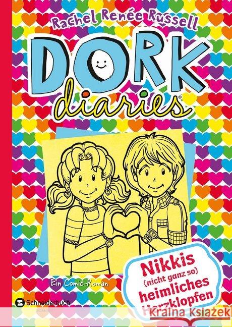 Dork Diaries - Nikkis (nicht ganz so) heimliches Herzklopfen Russell, Rachel R. 9783505140105 Egmont SchneiderBuch - książka