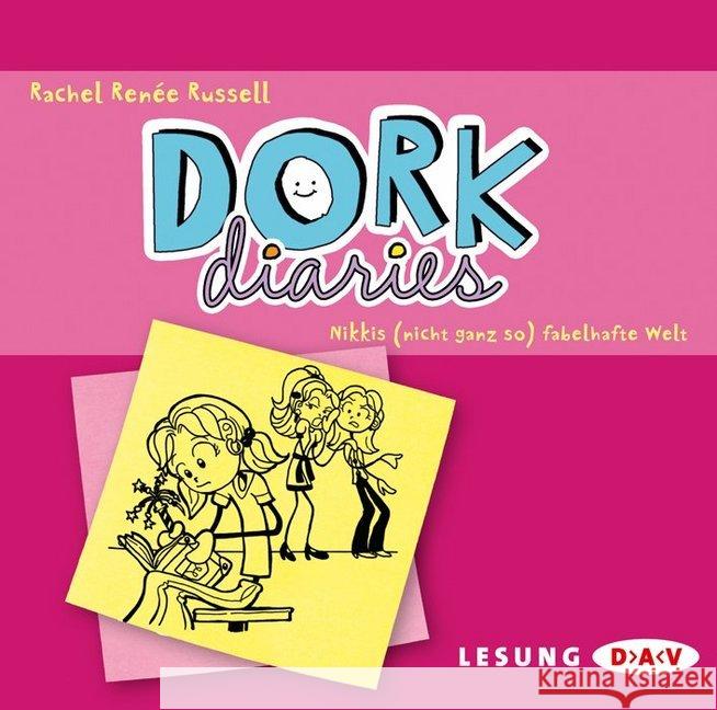 Dork Diaries, Nikkis (nicht ganz so) fabelhafte Welt, 2 Audio-CDs : Gekürzte Lesung Russell, Rachel R. 9783862310722 Der Audio Verlag, DAV - książka