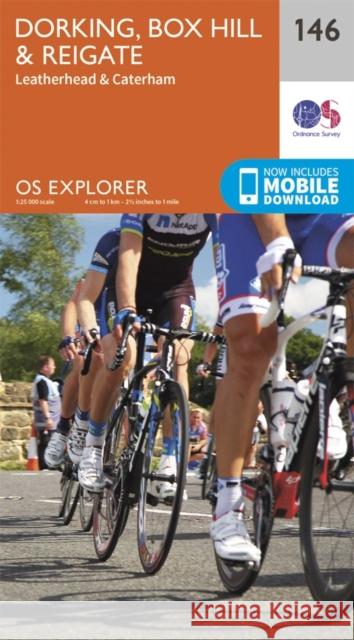 Dorking, Box Hill and Reigate Ordnance Survey 9780319243398 Ordnance Survey - książka