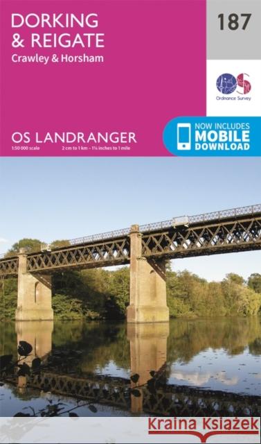 Dorking, Reigate & Crawley Ordnance Survey 9780319262856 Ordnance Survey - książka