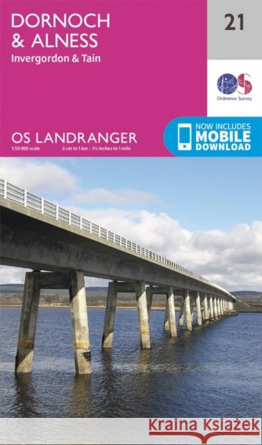 Dornoch & Alness, Invergordon & Tain Ordnance Survey 9780319261194 Ordnance Survey - książka