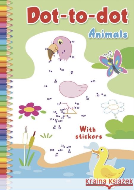 Dot-to-Dot Animals: With stickers Isadora Smunket 9781637610800 Imagine and Wonder - książka