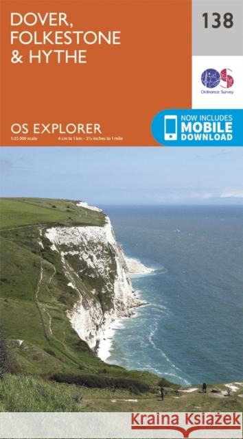 Dover, Folkstone and Hythe Ordnance Survey 9780319243312 Ordnance Survey - książka