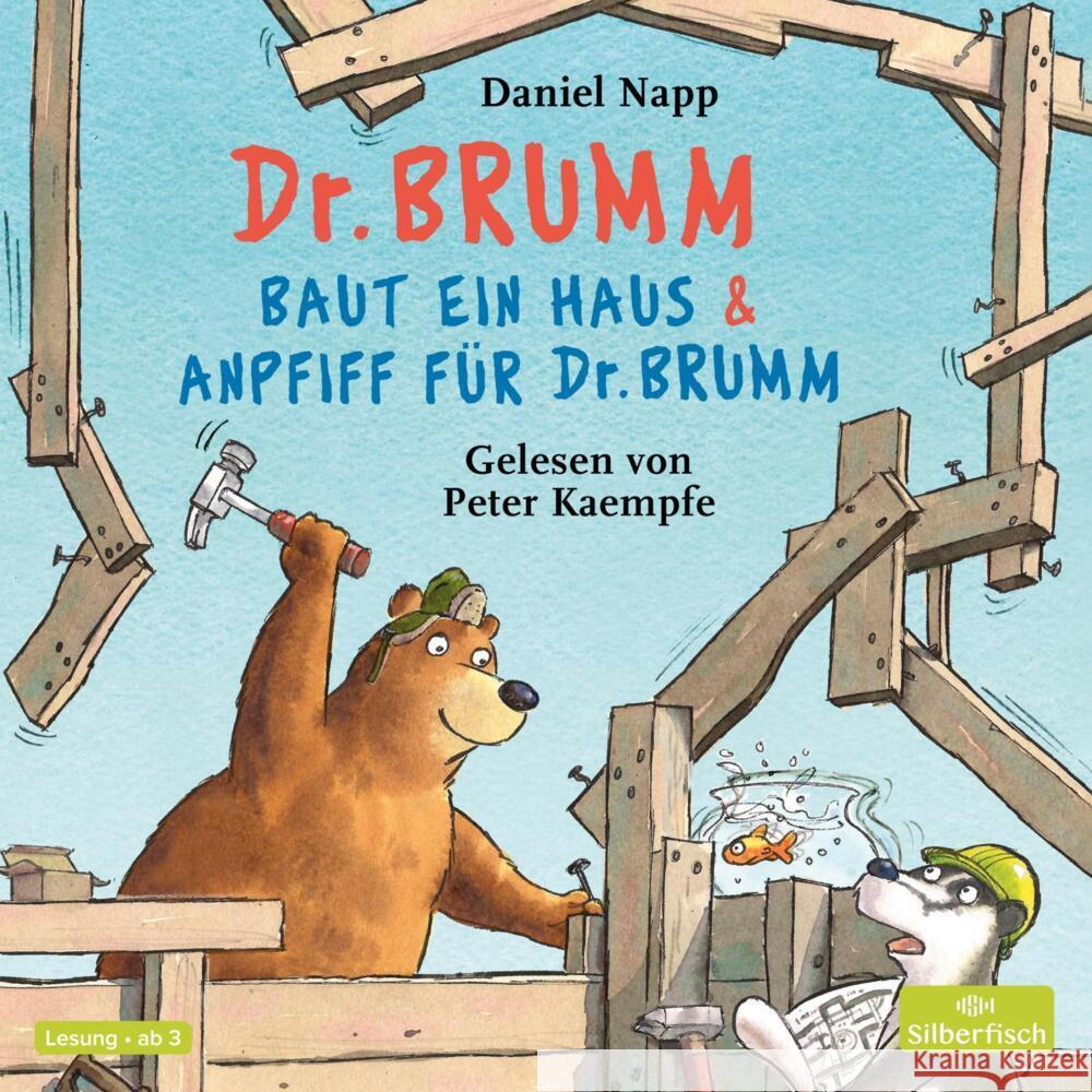 Dr. Brumm baut ein Haus / Anpfiff für Dr. Brumm, 1 Audio-CD Napp, Daniel 9783745604436 Silberfisch - książka