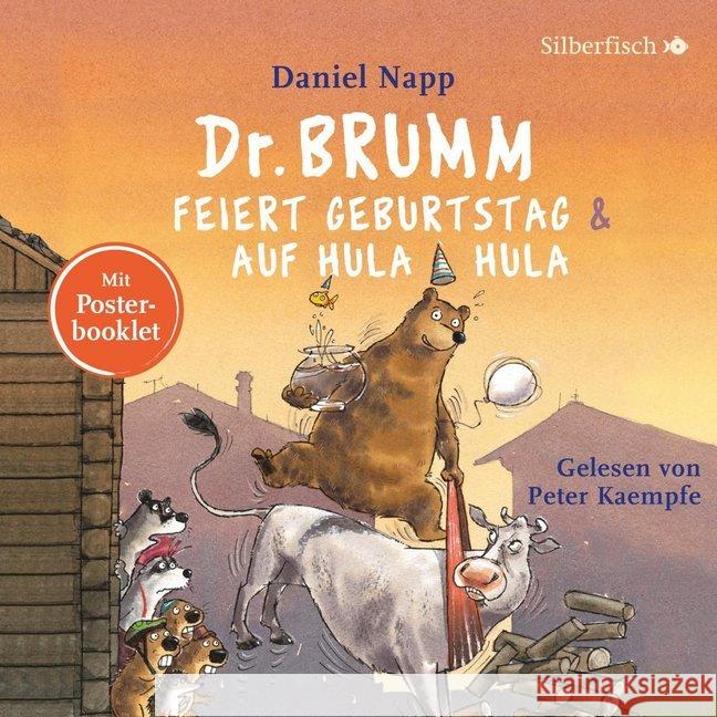 Dr. Brumm feiert Geburtstag / Dr. Brumm auf Hula Hula, 1 Audio-CD : 1 CD, Lesung. CD Standard Audio Format Napp, Daniel 9783867423663 Silberfisch - książka