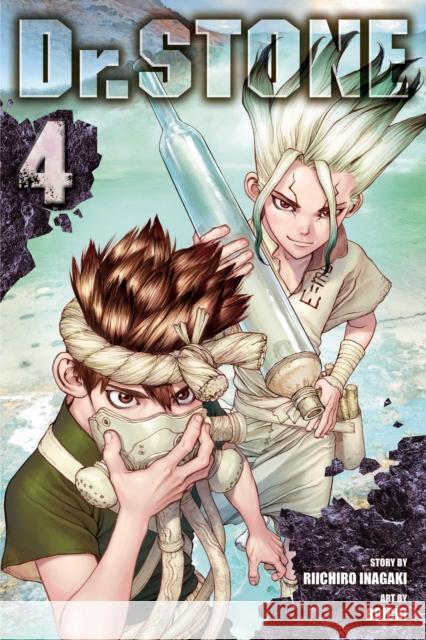 Dr. STONE, Vol. 4: Senku's Lab Riichiro Inagaki 9781974704460 Viz Media, Subs. of Shogakukan Inc - książka