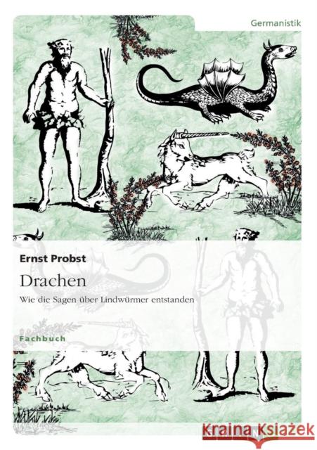 Drachen. Wie die Sagen über Lindwürmer entstanden Probst, Ernst 9783656261025 Grin Verlag Gmbh - książka