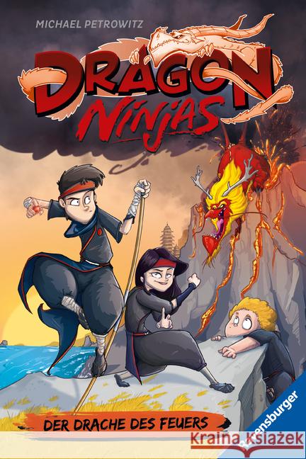 Dragon Ninjas, Band 2 - Der Drache des Feuers Petrowitz, Michael 9783473526284 Ravensburger Verlag - książka