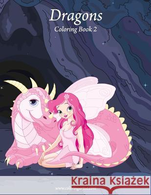 Dragons Coloring Book 2 Nick Snels 9781976535376 Createspace Independent Publishing Platform - książka