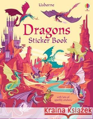 Dragons Sticker Book Fiona Watt Camilla Garofano 9781805070399 Usborne Books - książka