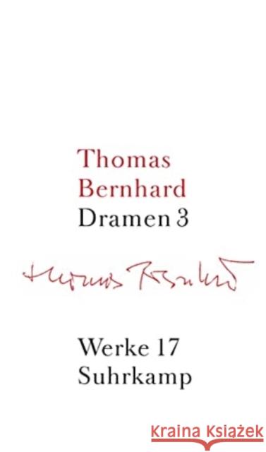 Dramen. Tl.3 Bernhard, Thomas   9783518415177 Suhrkamp - książka