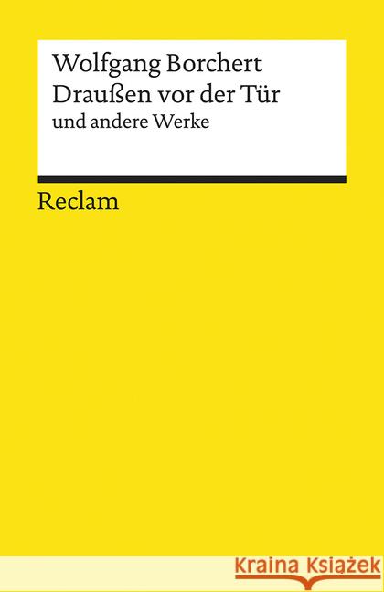 Draußen vor der Tür und andere Werke Borchert, Wolfgang 9783150194669 Reclam, Ditzingen - książka