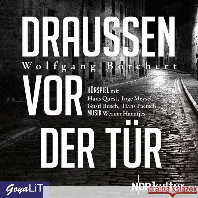 Draussen vor der Tür, 1 Audio-CD : CD Standard Audio Format, Hörspiel Borchert, Wolfgang 9783833740077 Jumbo Neue Medien - książka