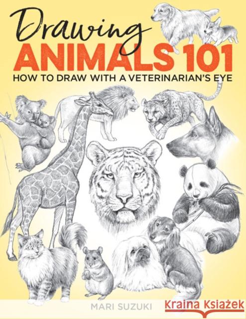 Drawing Animals 101: How to Draw with a Veterinarian's Eye Mari Suzuki 9781684620050 Get Creative 6 - książka