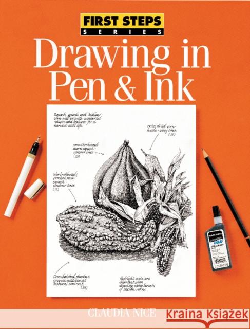 Drawing in Pen & Ink Nice, Claudia 9780891347170 F&W Publications Inc - książka
