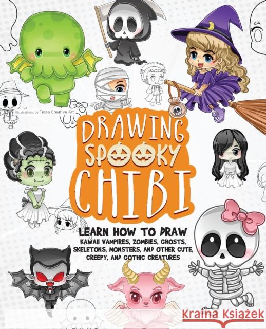 Drawing Spooky Chibi Tessa Creative Art 9781646044962 Ulysses Press - książka