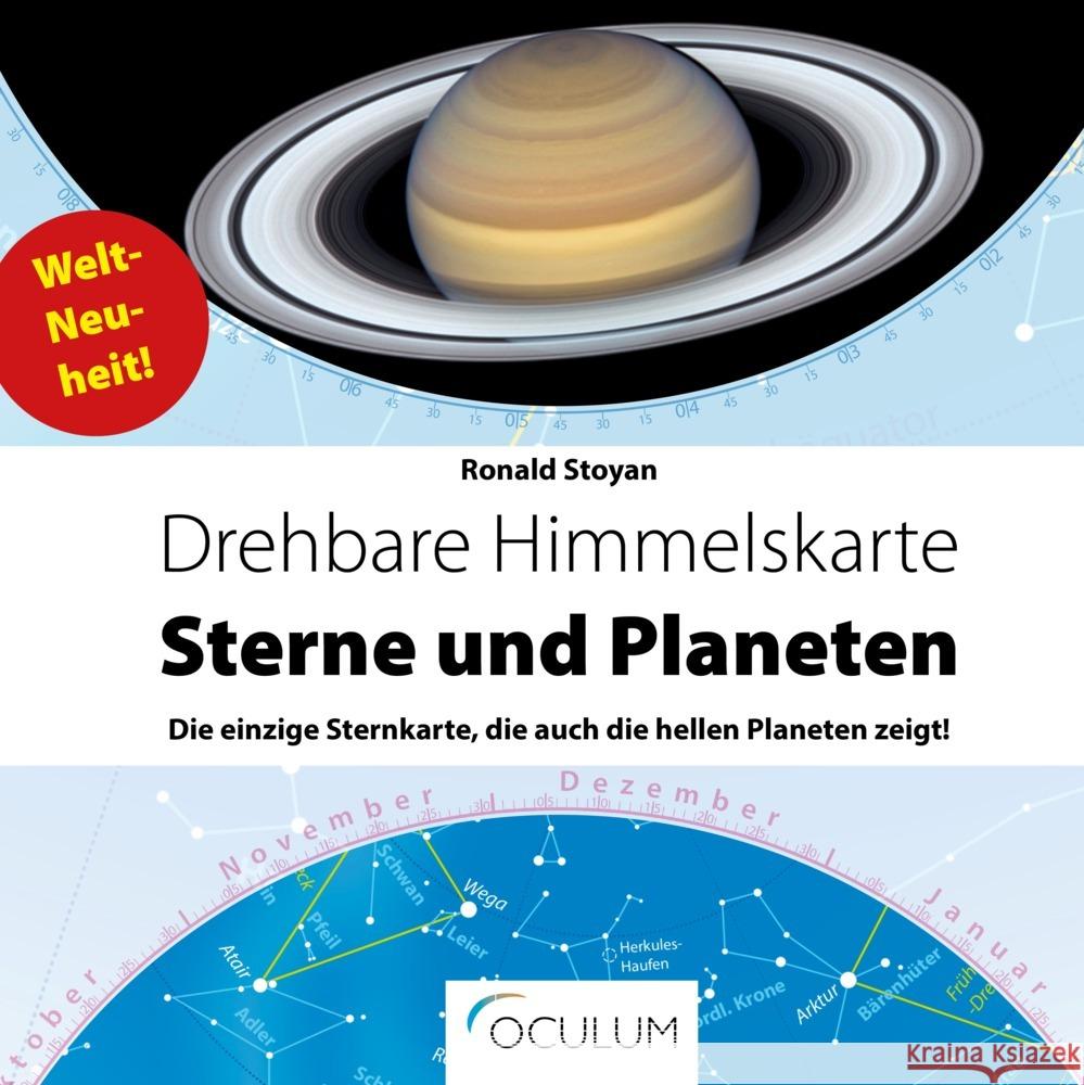 Drehbare Himmelskarte Sterne & Planeten Stoyan, Ronald 9783938469965 Oculum - książka
