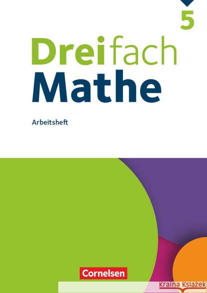 Dreifach Mathe - Ausgabe 2021 - 5. Schuljahr Arbeitsheft mit Lösungen  9783060436248 Cornelsen Verlag - książka