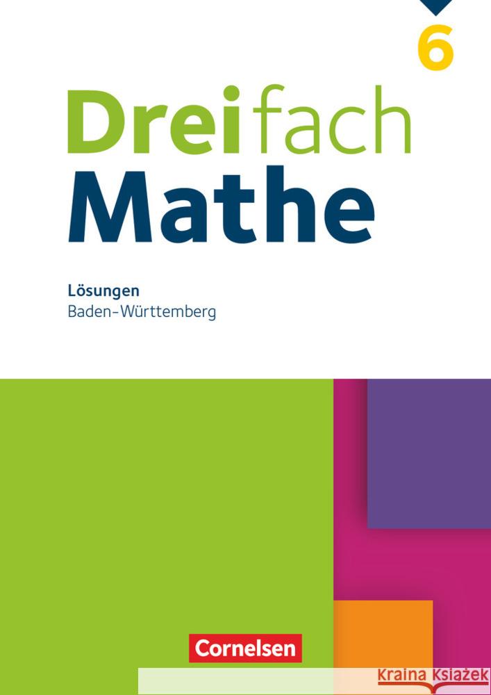 Dreifach Mathe - Baden-Württemberg - 6. Schuljahr  9783060044443 Cornelsen Verlag - książka