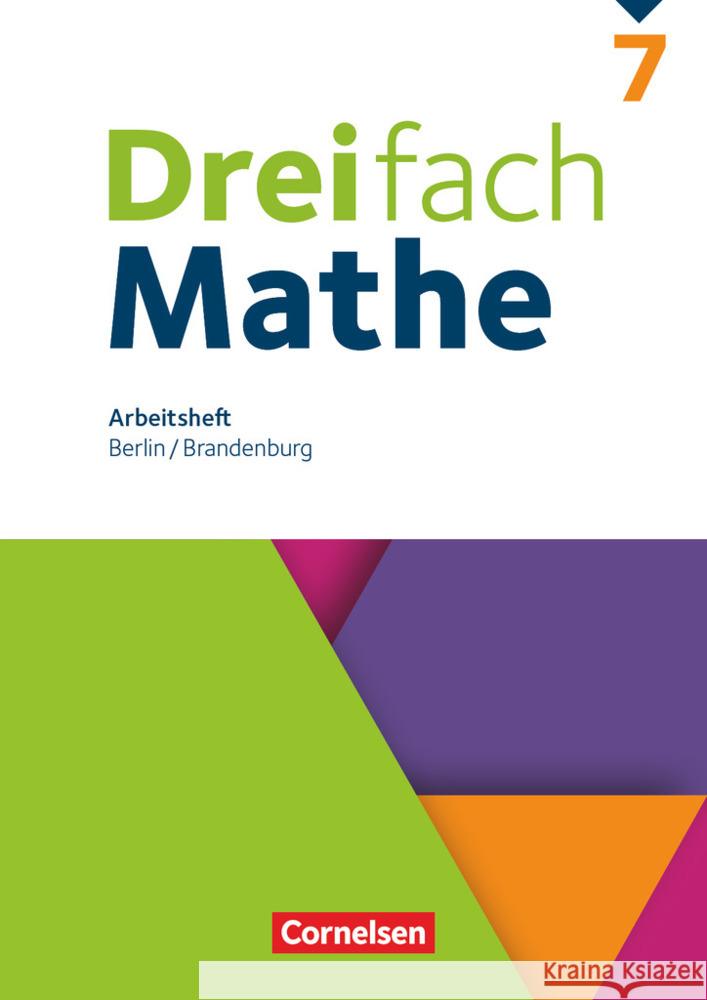 Dreifach Mathe - Berlin und Brandenburg - 7. Schuljahr  9783060001385 Cornelsen Verlag - książka