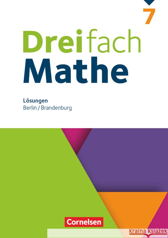 Dreifach Mathe - Berlin und Brandenburg - 7. Schuljahr  9783060001743 Cornelsen Verlag - książka