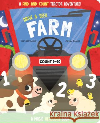 Drive & Seek Farm - A Magic Find & Count Adventure Jenny Copper Robin Baines Sam Rennocks 9781801058377 Gemini Books Group Ltd - książka