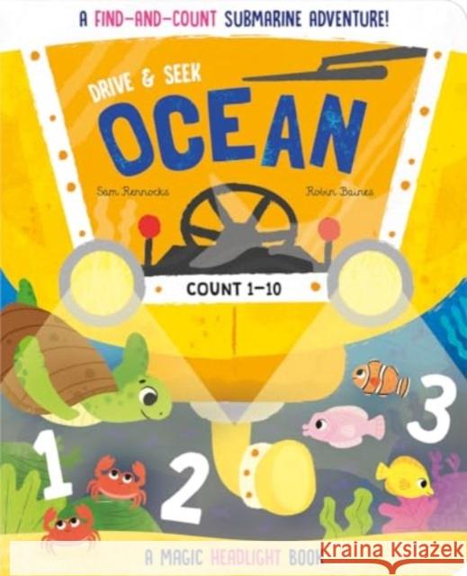 Drive & Seek Ocean - A Magic Find & Count Adventure Jenny Copper Robin Baines Sam Rennocks 9781801058384 Imagine That - książka