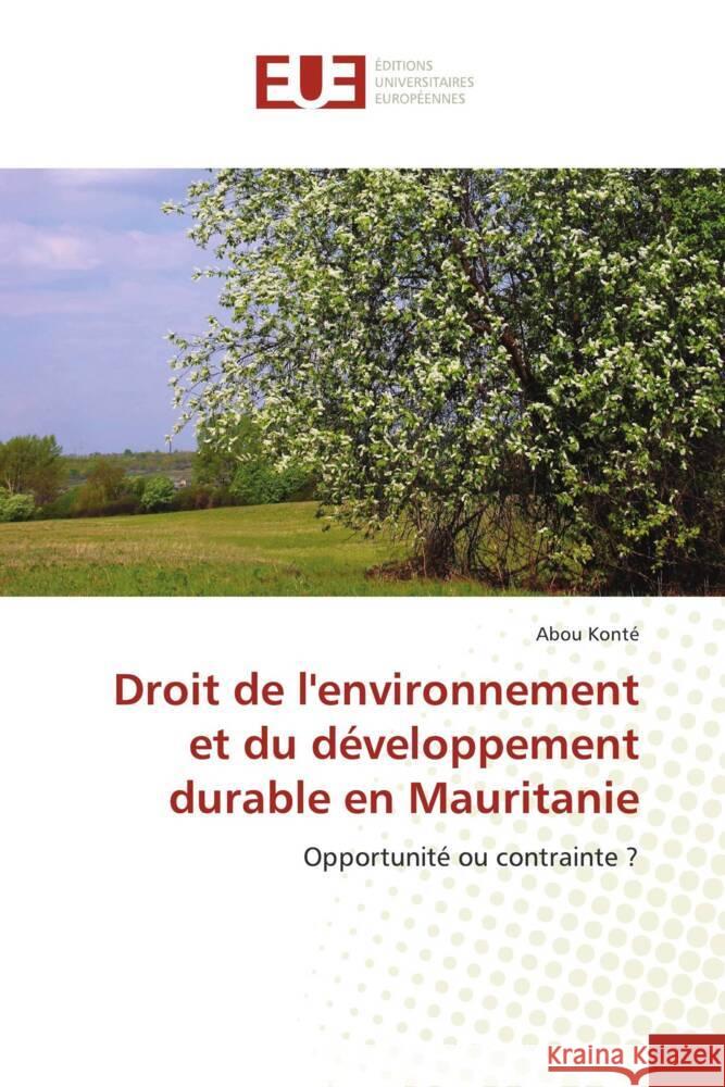 Droit de l'environnement et du développement durable en Mauritanie Konté, Abou 9786203457131 Éditions universitaires européennes - książka