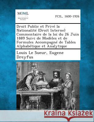 Droit Public Et Prive La Nationalite (Droit Interne) Commentaire de La Loi Du 26 Juin 1889 Suivi de Modeles Et de Formules Accompagne de Tables Alphab Louis Le Sueur, Eugene Dreyfus 9781289347987 Gale, Making of Modern Law - książka