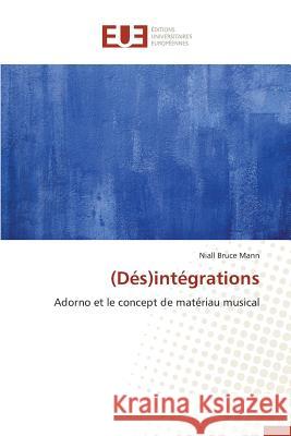 (dés)Intégrations Mann-N 9783841748447 Editions Universitaires Europeennes - książka