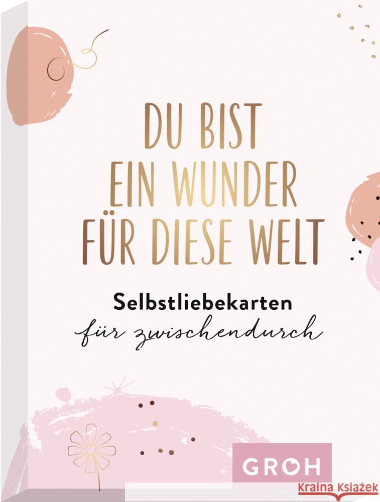 Du bist ein Wunder für diese Welt - Selbstliebekarten für zwischendurch Groh Verlag 9783848500260 Groh Verlag - książka