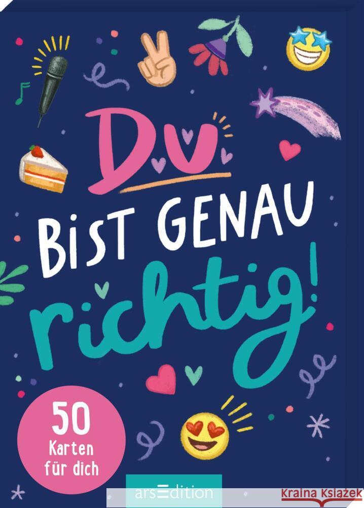 Du bist genau richtig! - 50 Karten für dich Buchholz, Natalie 9783845861326 ars edition - książka