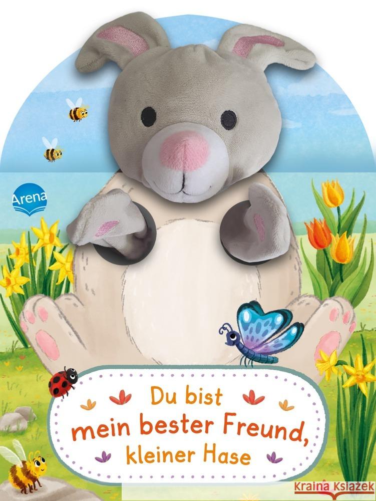 Du bist mein bester Freund, kleiner Hase. Ein Handpuppenbuch Bär, Judith 9783401717593 Arena - książka