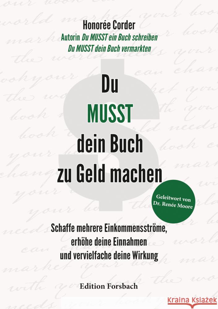 Du MUSST dein Buch zu Geld machen Corder, Honorée 9783959042604 Edition Forsbach - książka