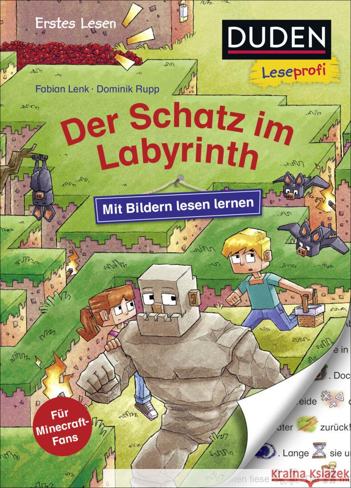 Duden Leseprofi - Mit Bildern lesen lernen: Der Schatz im Labyrinth Lenk, Fabian 9783737336543 FISCHER Duden - książka