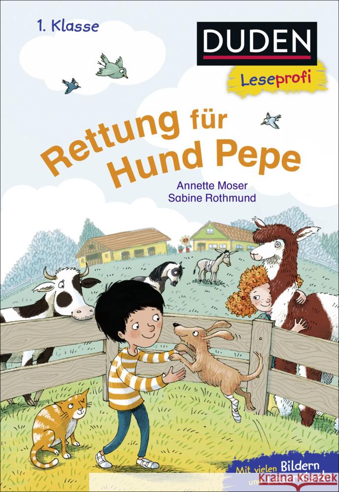 Duden Leseprofi - Rettung für Hund Pepe, 1. Klasse Moser, Annette 9783737336550 FISCHER Duden - książka