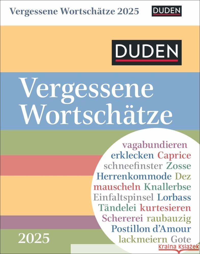 Duden Vergessene Wortschätze Tagesabreißkalender 2025 Goth, Maik 9783840034473 Harenberg - książka